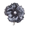 Vickerman E175427 5" Artificial Pewter Polyester Wild Poppy Head With Sequin Glitter And Clip Pack Of 3