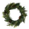 Vickerman E177824 24" Plastic Pine And Cedar Artificial Wreath Unlit