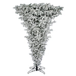 Vickerman A891556 5.5' Flocked Upside Down Artificial Christmas Tree Clear Lights