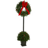 Vickerman G174018LED 6.5' Christmas Pine Lantern 100 Dura-Lit Warm White Lights 640 Tips