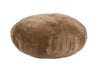 Sheepskin Ottoman – Round Shearling Cover – 28x60cm – Indoor Seating Accent
