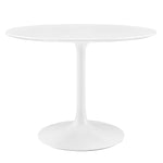 Modway Lippa 40" Round Wood Top Dining Table