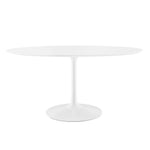 Modway Lippa 60" Oval Wood Top Dining Table