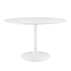 Modway Lippa 47" Round Artificial Marble Dining Table