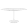 Modway Lippa 60" Round Artificial Marble Dining Table