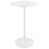 Modway Lippa 28" Round Artificial Marble Bar Table
