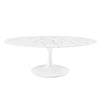 Modway Lippa 48" Oval-Shaped Artificial Marble Coffee Table