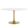 Modway Lippa 54" Round Artificial Marble Dining Table