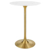 Modway Lippa 28" Wood Top Bar Table