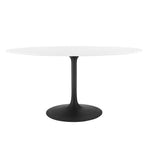 Modway Lippa 60" Oval Wood Top Dining Table
