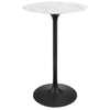 Modway Lippa 28" Round Artificial Marble Bar Table