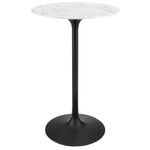 Modway Lippa 28" Round Artificial Marble Bar Table