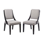 Modway EEI-4553-LGR Cambridge Upholstered Fabric Dining Chairs Set of 2