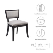 Modway Upholstered Fabric Dining Chairs Set of 2