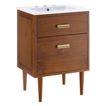 Modway EEI-5108 Cassia 24" Bathroom Vanity, Natural White