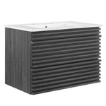 Modway EEI-5421 Render 30" Wall-Mount Bathroom Vanity, Charcoal White