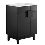 Modway EEI-6482 Miles 24” Bathroom Vanity, White Black
