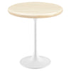 Modway EEI-6745 Lippa 20" Round Artificial Travertine Side Table