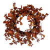 Vickerman EF214722 Artificial 22" Orange Fall Leaves And Berries Wreath Circular Grapevine Base.