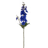 Vickerman EF222602 33" Artificial Cobalt Larkspur Spray. 3 Stems In A Bag.