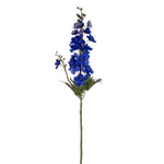 Vickerman EF222602 33" Artificial Cobalt Larkspur Spray. 3 Stems In A Bag.
