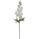 Vickerman EF222611 33" Artificial White Larkspur Spray. 3 Stems In A Bag.
