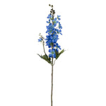 Vickerman EF222612 33" Artificial Blue Larkspur Spray. 3 Stems In A Bag.