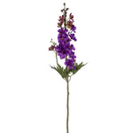 Vickerman EF222666 33" Artificial Purple Larkspur Spray. 3 Stems In A Bag.