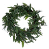 Vickerman EF224424 24" Artificial Green Seeded Willow Eucalyptus  Wreath