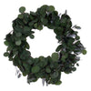 Vickerman EF224624 24" Artificial Green Silver Dollar Populus Eucalyptus Wreath