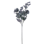 Vickerman EF225526 26" Artificial Frosted Green Money Leaf Spray. 3 Sprays In A Bag.
