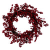 Vickerman EH210122 24" Artificial Red Outdoor Weather Resistant Berry Christmas Wreath Unlit