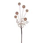 Vickerman EH210224 7" Artificial Natural Ball Christmas Spray 2 Per Bag