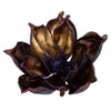 Vickerman EH211711 7" Artificial Chocolate Glitter Magnolia On Clip 2 Pieces Per Bag
