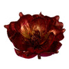 Vickerman EH211712 7" Artificial Burgundy Glitter Magnolia On Clip 2 Pieces Per Bag