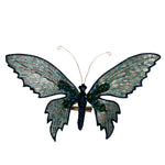 Vickerman EH211944 7.5" Seafoam Glitter Butterfly On Clip 4/Bag. Butterfly Measures 7.5 By 4.5 By 2 Inches.