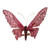 Vickerman EH211979 7.5" Pink Glitter Butterfly On Clip 4 Pieces Per Bag