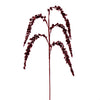 Vickerman EH212403 27" Artificial Red Glitter Setaria Christmas Spray 3 Sprays Per Pack.