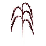 Vickerman EH212403 27" Artificial Red Glitter Setaria Christmas Spray 3 Sprays Per Pack.