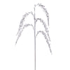 Vickerman EH212411 27" Artificial White Glitter Setaria Christmas Spray 3 Sprays Per Pack.