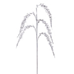 Vickerman EH212411 27" Artificial White Glitter Setaria Christmas Spray 3 Sprays Per Pack.
