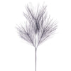 Vickerman EH212807 24" Artificial Silver Metallic Pine Needle Christmas Spray 2 Sprays Per Pack.