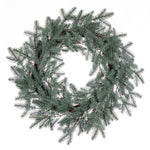 Vickerman EH213124 24" Artificial Blue Spruce Pine Cone Wreath.