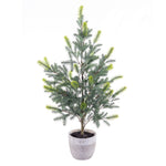 Vickerman EH213537 37" Artificial Blue Spruce Sapling Potted.