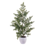 Vickerman EH213824 24" Artificial Green Cypress Sapling Potted.