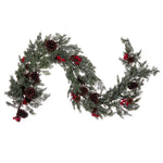 Vickerman Eh214165 66" Artificial Green Cypress Cone Berry Garland