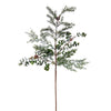 Vickerman EH214430 30" Artificial Green Snow Cedar And Eucalyptus Branch 1 Per Bag.