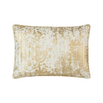 Ella Ivory and Gold Linen Foiled Decorative Pillow – Accent Cushion for Sofa, Bed & Lounge Seating By Cloud9