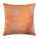 Elly Velvet Jacquard Decorative Pillow – 22" x 22" Rust Gold Square Accent Cushion for Sofa, Bed & Lounge Seating By Cloud9