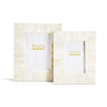 Two's Company EXD103-S2 Plaza Set of 2 Ivory Tile Photo Frame